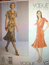 2782 FLARE GODET V-DRESS COUTURE PATTERN 6-10,12-16,18-22